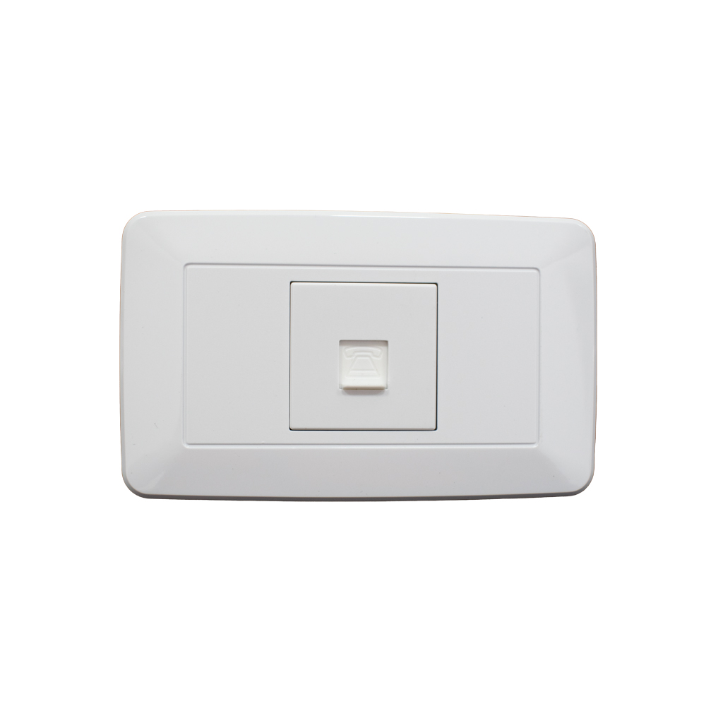 LINEA BK BLANCA INCRUSTAR TOMA TELEFONO VHARBOR (118Z-17) (HT1523)(HT20342)