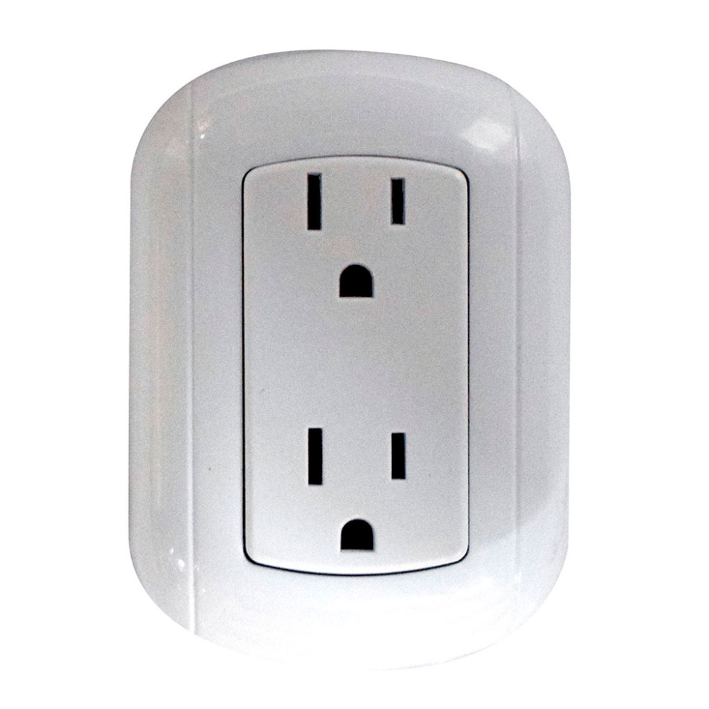 LINEA BK SOBREPONER BLANCO TOMA DOBLE CON POLO TIERRA (HT20511A)