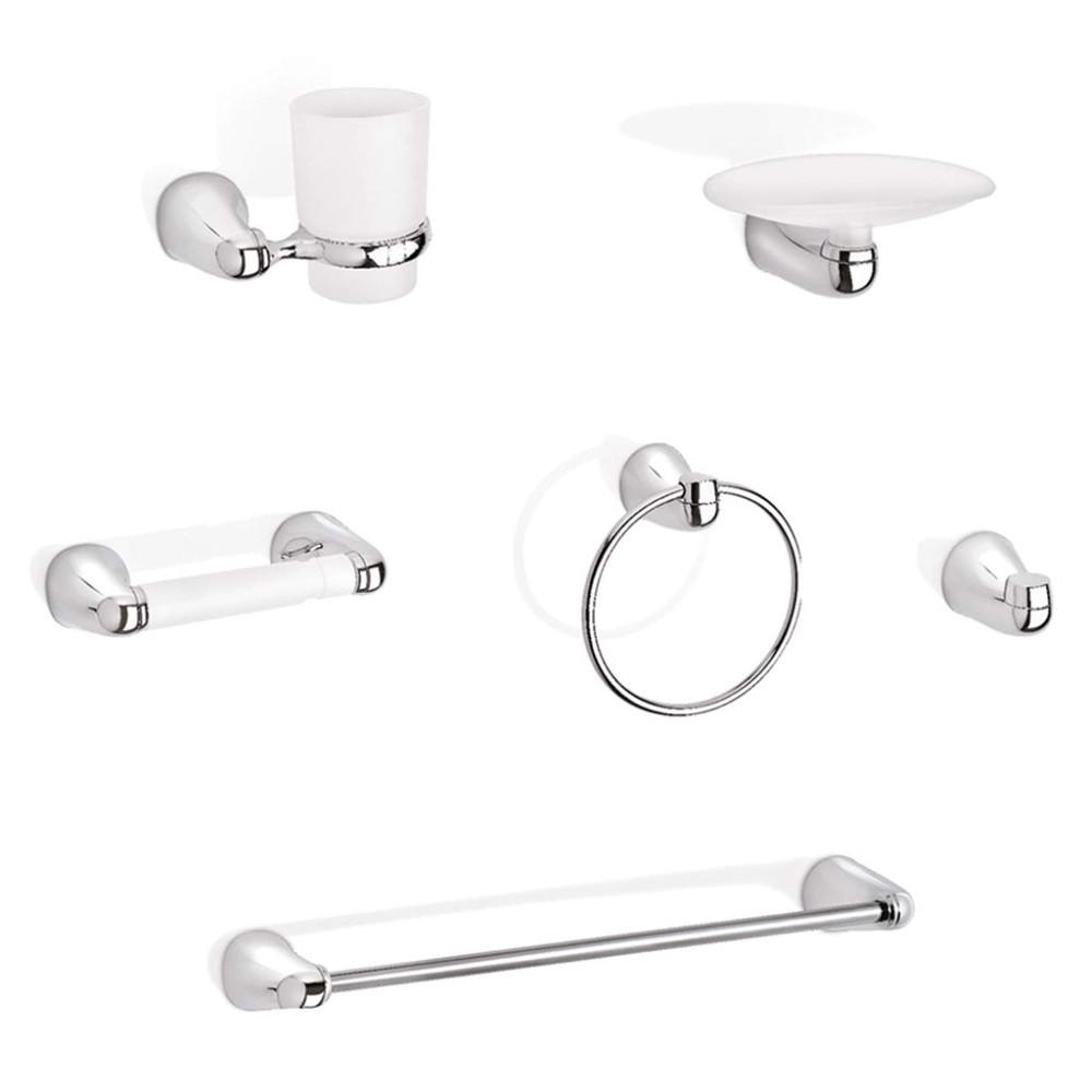 LINEA GRIVAL KIT ACCESORIOS PARA BANO X 6 PIEZAS ALUVIA (AV6000001)
