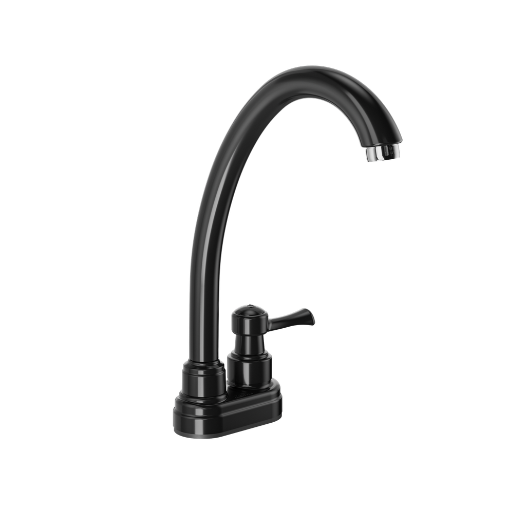 LLAVE LAVAPLATOS + ACOPLE PALANCA BALTA NEGRO GRIVAL (415523331)