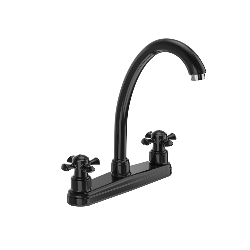 MEZCLADOR LAVAPLATOS 8PUL CRUCETA BALTA NEGRO GRIVAL (415543331)