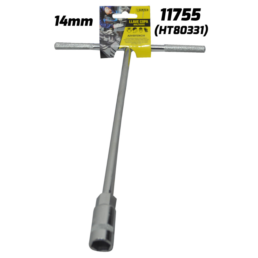 LLAVE COPA EN T CON CUADRANTE UDUKE 14 MM (HT80331)