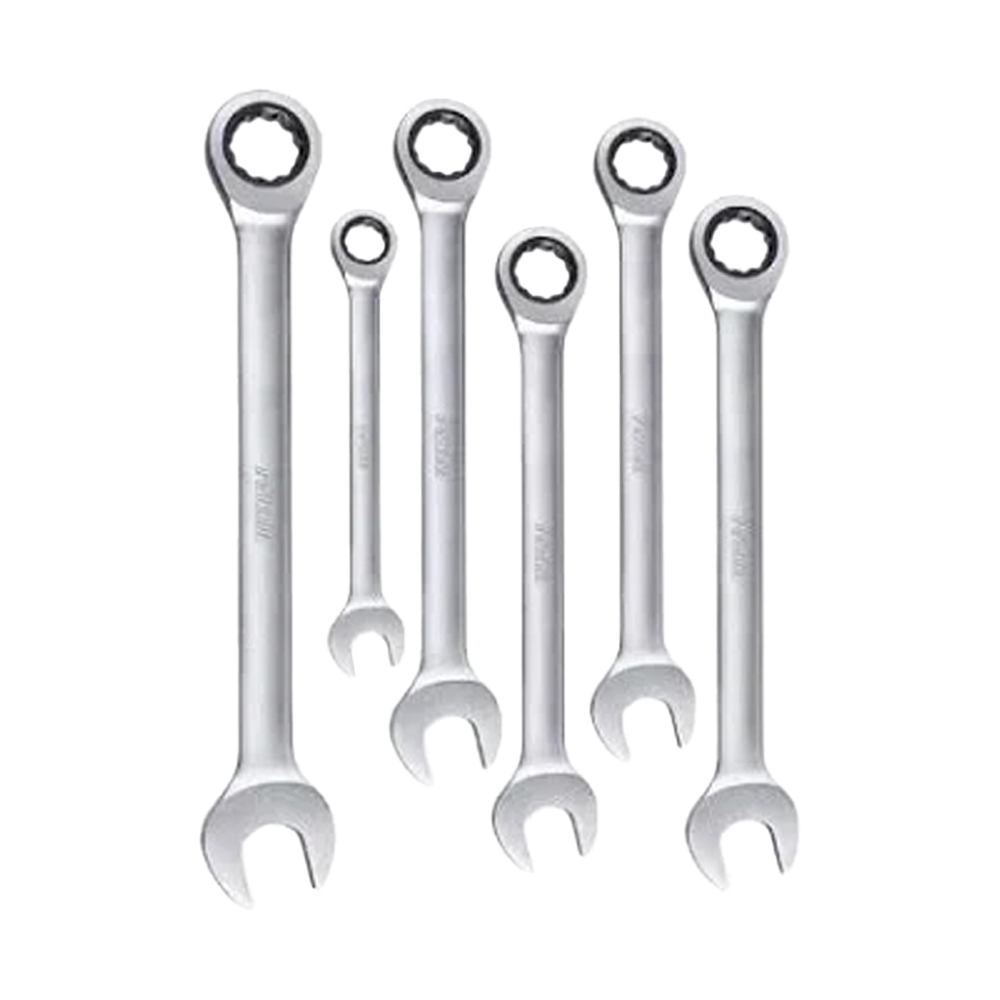 LLAVE MIXTA CON RACHE 8-17MM JUEGO X 6 PCS (THT102RK566)