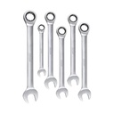 LLAVE MIXTA CON RACHE 8-17MM JUEGO X 6 PCS (THT102RK566)