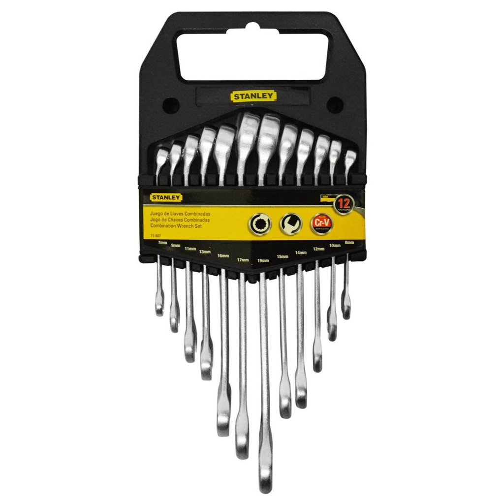 LLAVE MIXTA STANLEY JUEGO X 12 MM (7-19(71-607)