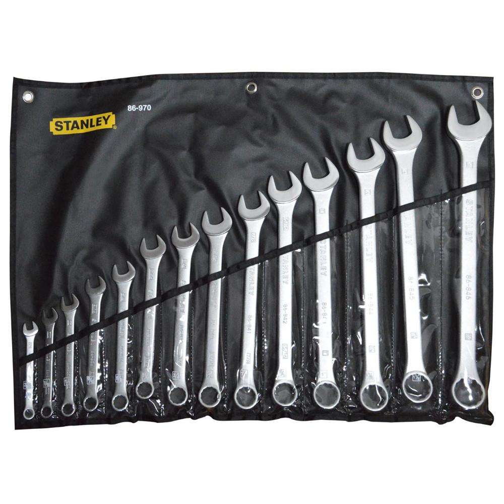 LLAVE MIXTA STANLEY JUEGO X 14 PULG (3/8-11/4 (86-970)