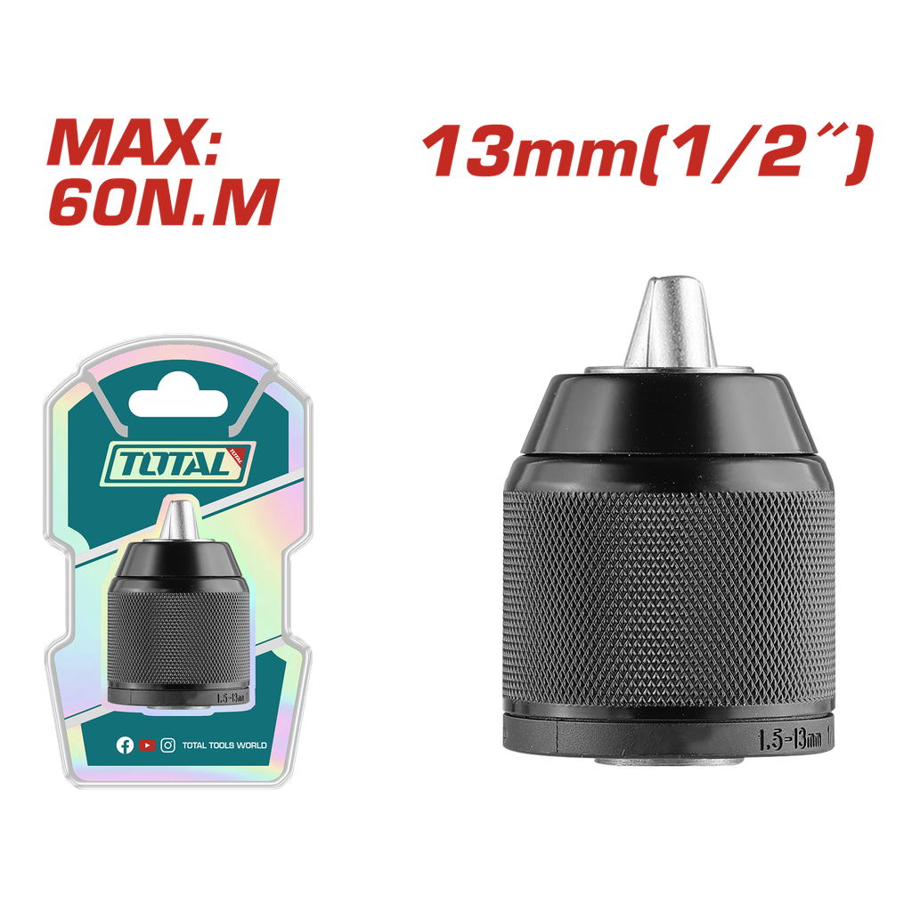 MANDRIL TALADRO 1/2" (13MM)  SUPER TOTAL (TAC4513201)