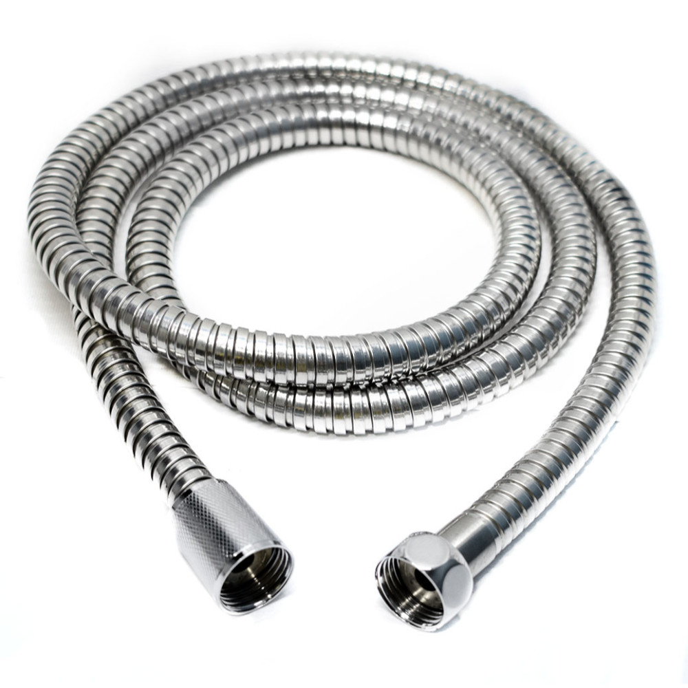 MANGUERA CROMADA FLEXIBLE PARA DUCHA TELEFONO 1.5M (HT1220)