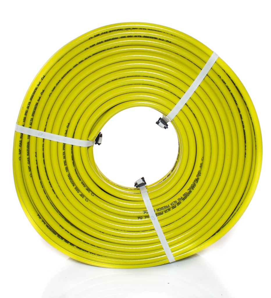 MANGUERA GAS AMARILLA  X 100MTS