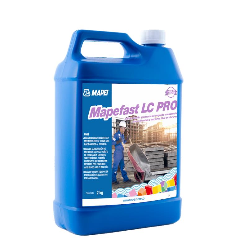 MAPEFAST LC PRO ADICTIVO LIQUIDO ACELERANTE DE FRAGUA 2 KG MAPEI (0766302)