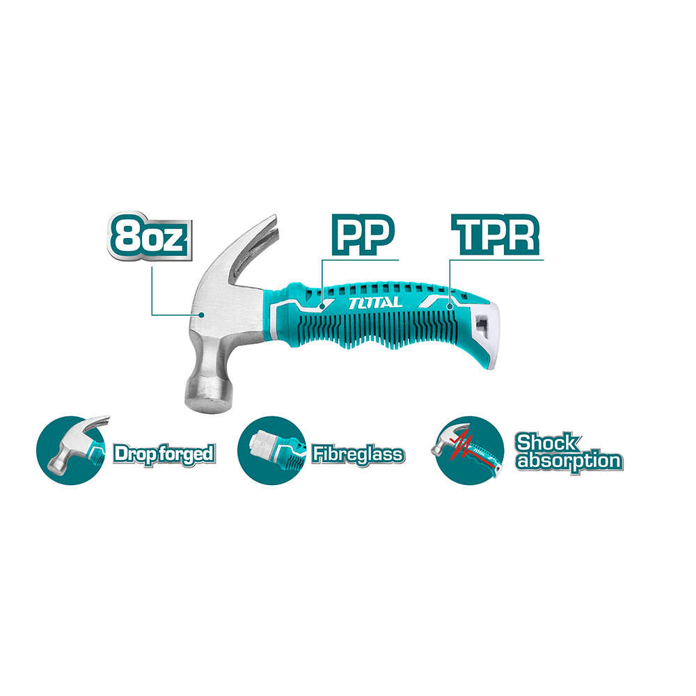 MARTILLO SEÑORITERO 8 OZ FIBRA DE VIDRIO TOTAL (THTM7386D)