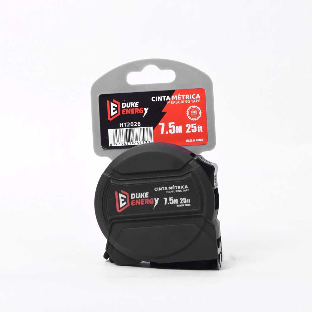 METRO 7.5 MTS HOJA 25MM NEGRO DUKE ENERGY (HT2026)