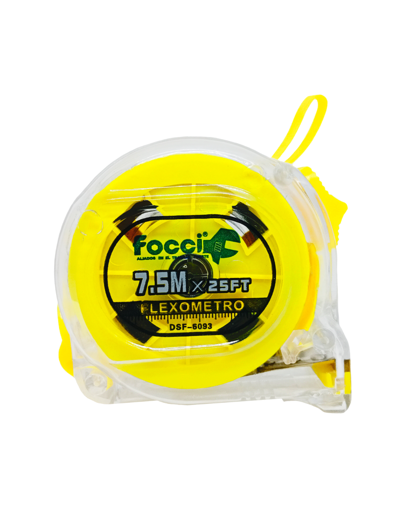 METRO 7.5 MTS HOJA 25MM TRANSPARENTE (DSF-6093)