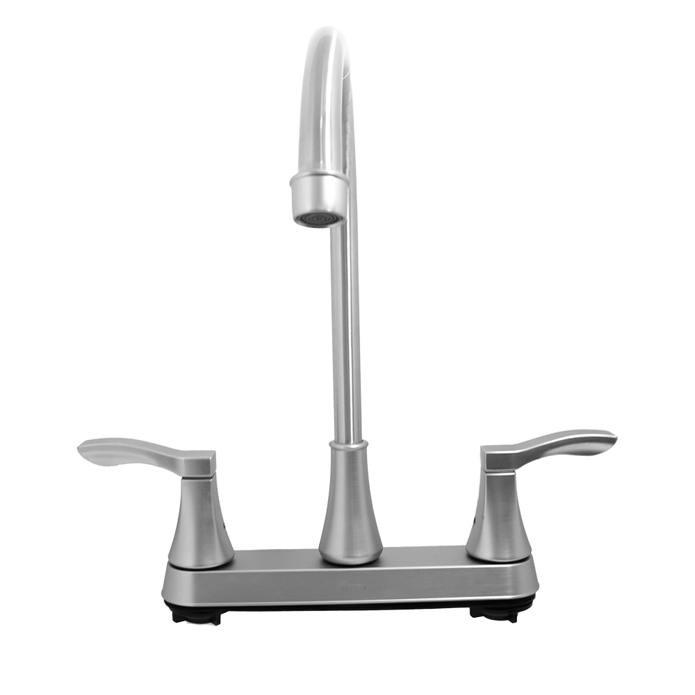 MEZCLADOR LAVAPLATOS ALETA 8" SATINADO UDUKE  (HT2168)