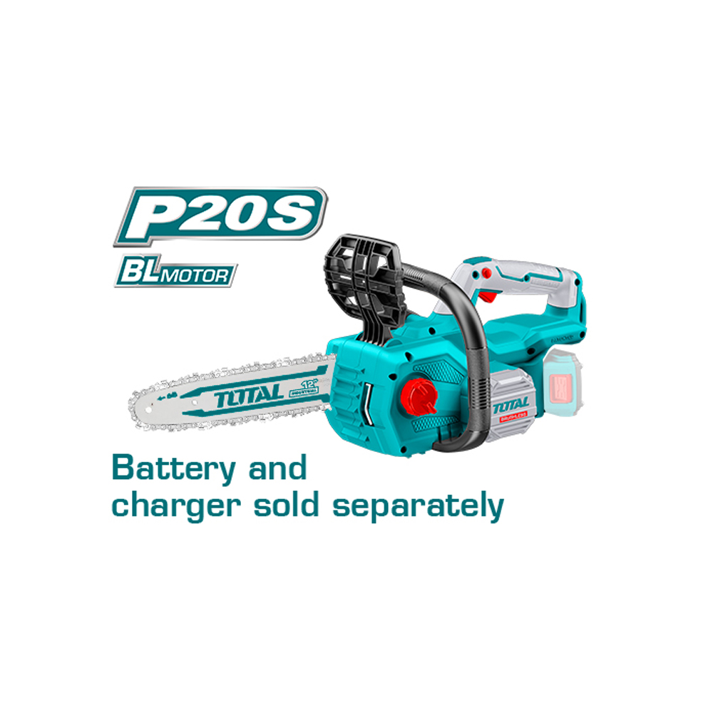 MOTOSIERRA INALAMBRICA 12 20V INDUSTRIAL BATERIA Y CARGADO NO INCLUIDO TOTAL (TGSLI20128)