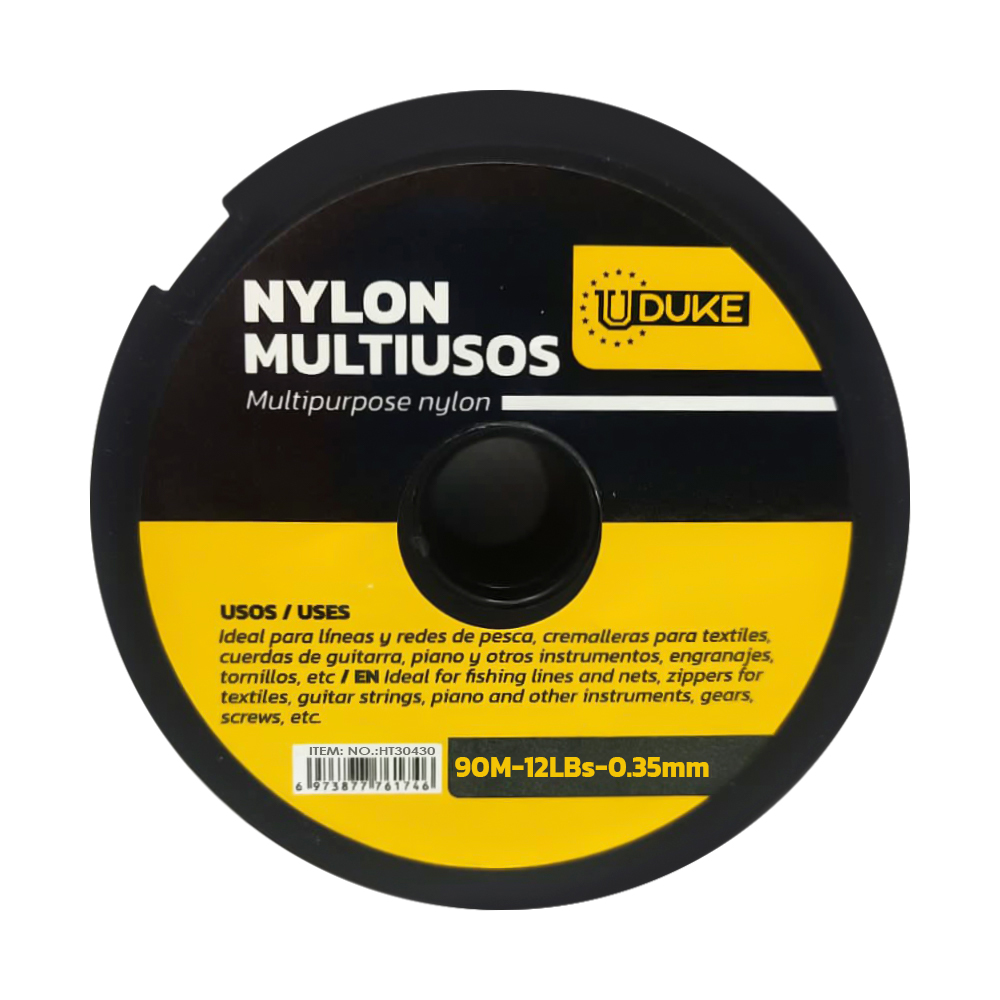 NYLON UDUKE 12 LBS 0.35  (PAQ X 5) (PRECIO X UND) (HT30430)
