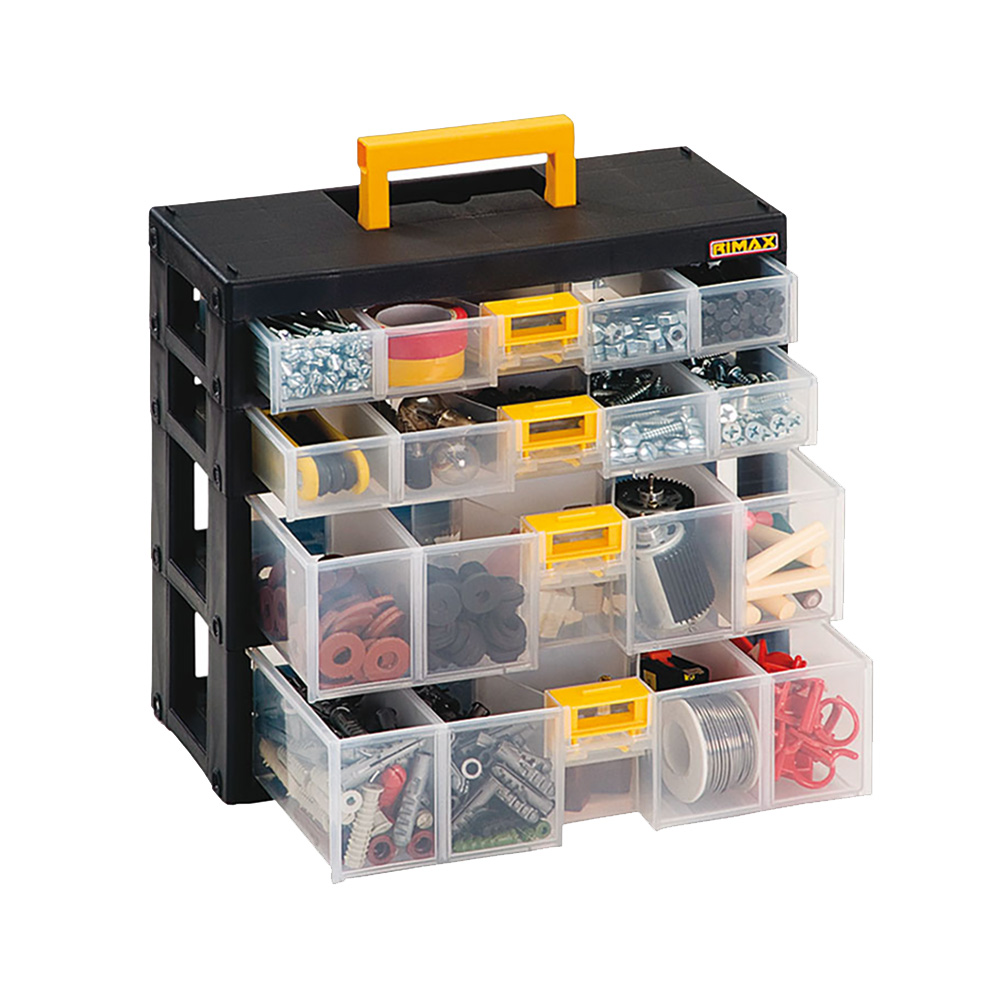 ORGANIZADOR MODULAR GAVETAS 2 X 40 + 2 X 80 NEGRO RIMAX (3460)
