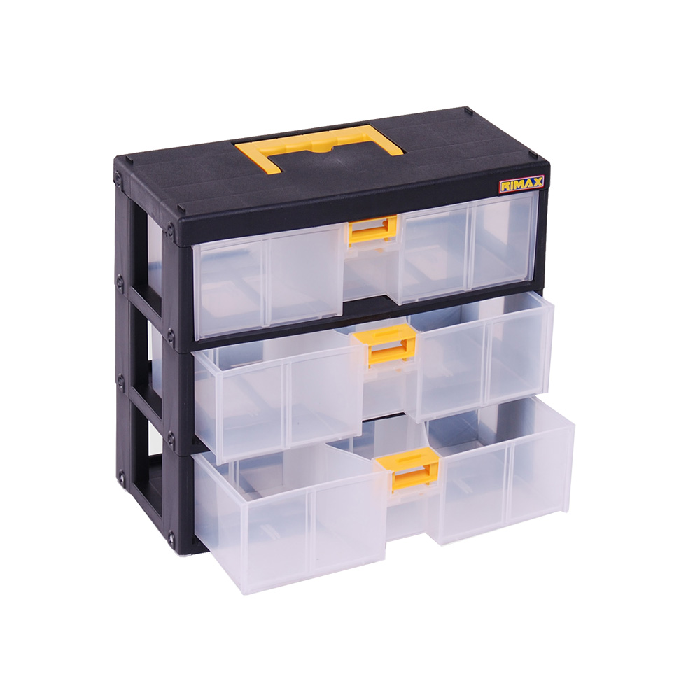 ORGANIZADOR MODULAR GAVETAS 3 X 80 NEGRO RIMAX (3440)