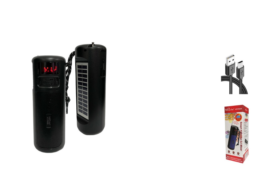 PARLANTE INALAMBRICO BLUETOOTH CON PANEL SOLAR NT-P2435