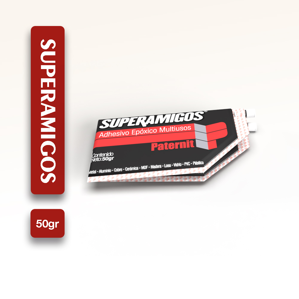 PEGATANQUE SUPERAMIGOS EPOXI BLANCO 50GRMS SACHET (PATERNIT)