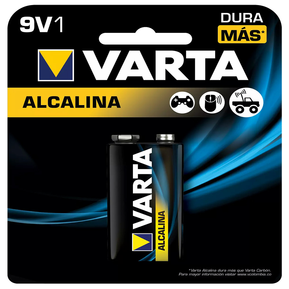 PILA 9V ALKALINA VARTA