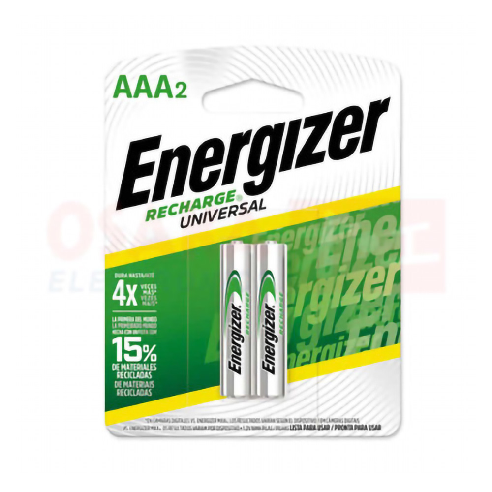 PILA RECARGABLE AAA NH12BP-2 ENERGIZER