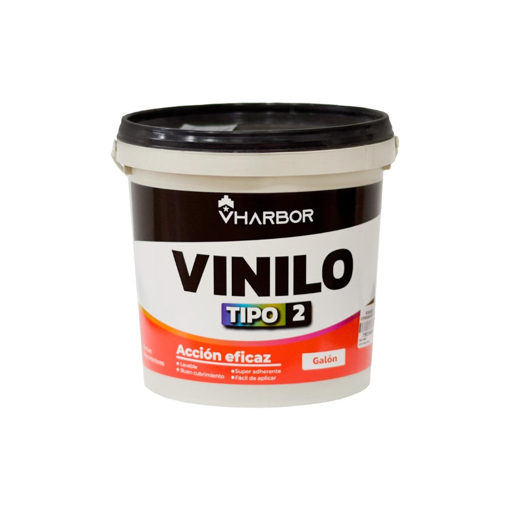PINTURA VINILO TIPO 2 INTERIOR BLANCO GALON(VHARBOR)