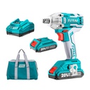 PISTOLA IMPACTO INALAMBRICA 1/2 20V 300NM INCLUYE 2 BATERIAS 1CARGADOR TOTAL (UTIWLI2001)