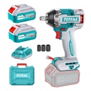 PISTOLA IMPACTO INALAMBRICO 1/2 20V INCLUYE 2 BATERIAS 1 CARGADOR SUPER TOTAL (UTIWLI2050)