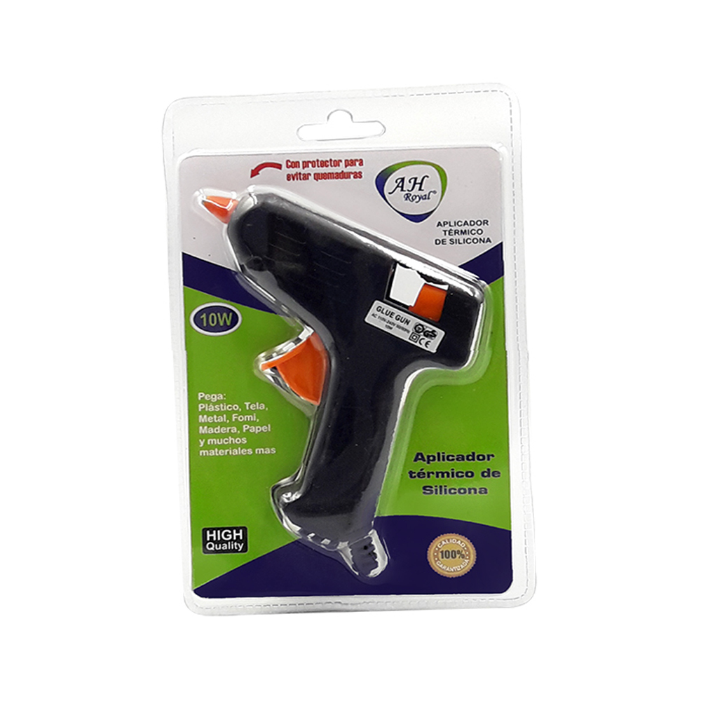 PISTOLA SILICONA NEGRA PEQUEÑA 10W AH ROYAL