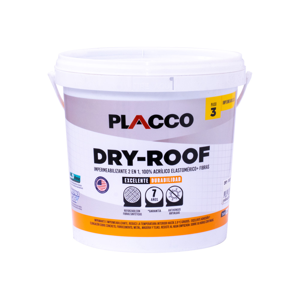 PLACCO PRO DRY ROOF GRIS GALON (IMPERMEABILIZANTE ELASTOMERICO (96520001 (ALGRECO)