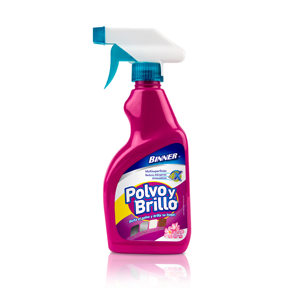 POLVO Y BRILLO AROMA FLORES DE PRIMAVERA 250 ML BINNER