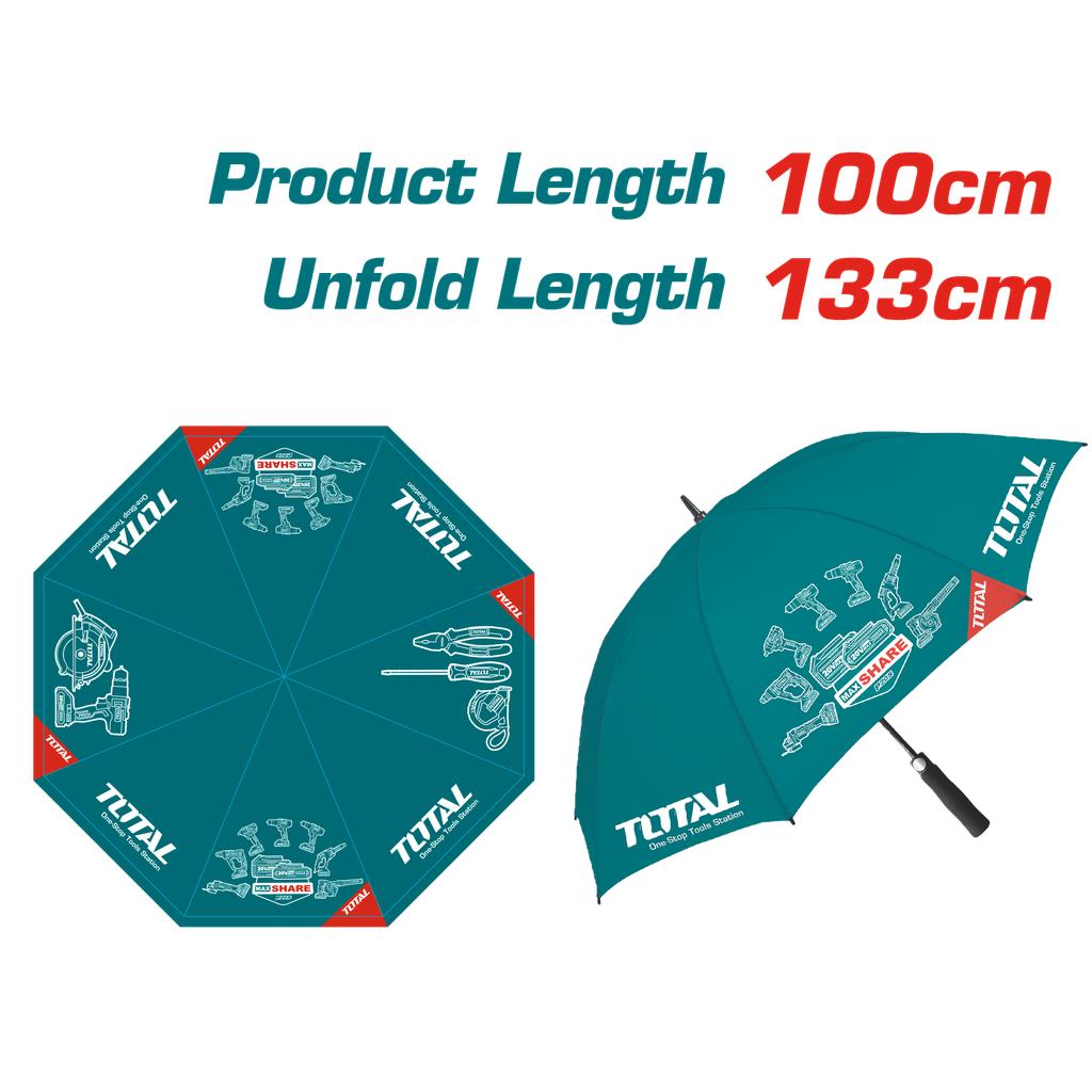 PUBLICIDAD TOTAL SOMBRILLA CON LOGO (TPMAU02)