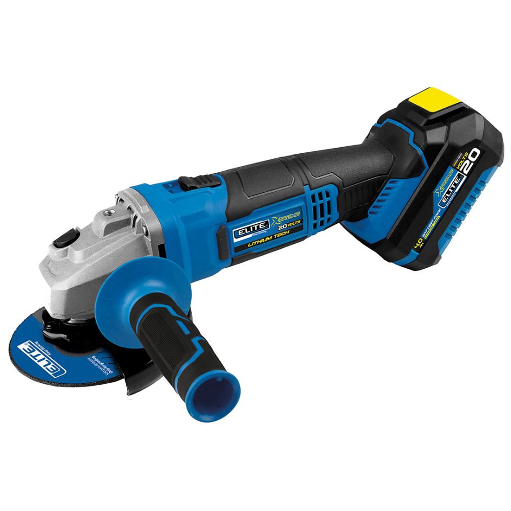 PULIDORA 4 1/2 INALAMBRICA 20V 1 BAT 4AH ELITE (XAG20)