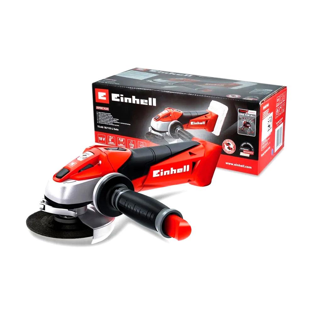 PULIDORA INALAMBRICA 4 1/2" 18V BATERIA 4.0AH Y CARGADOR EINHELL (TE-AG 18/115 LI) (4431110)