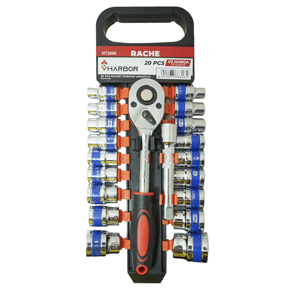 RACHE CON COPAS 1/2" 20PCS VHARBOR (HT2090)