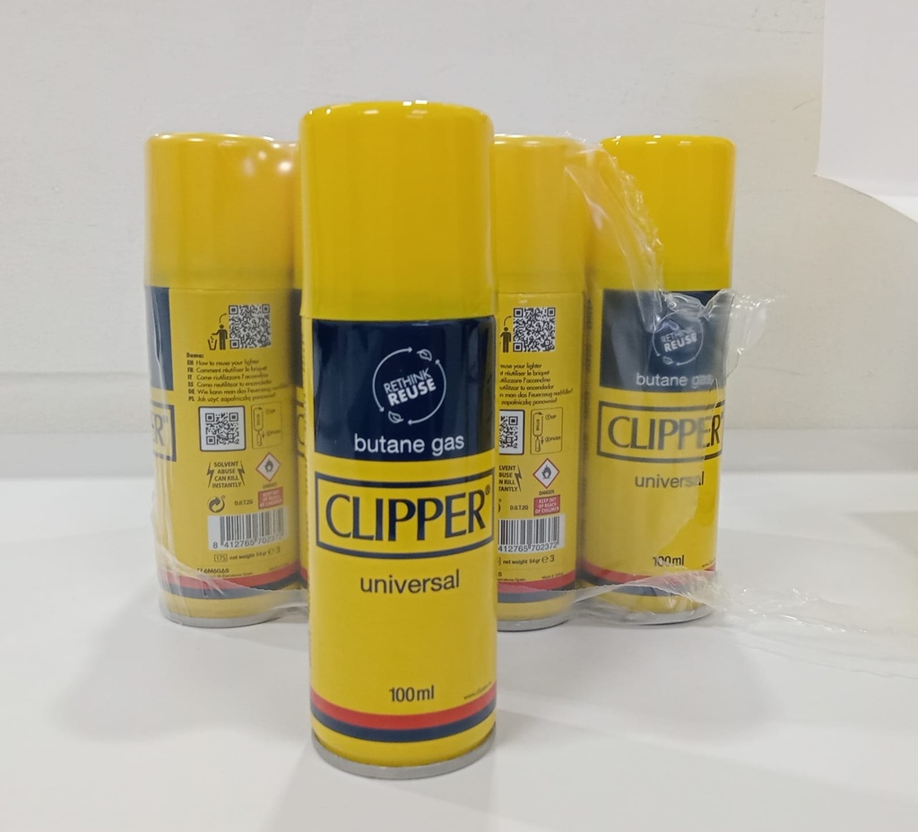 RECARGADOR GAS CLIPPER UNIVERSAL (GAS AZUL) 100ML (CPGPY100)