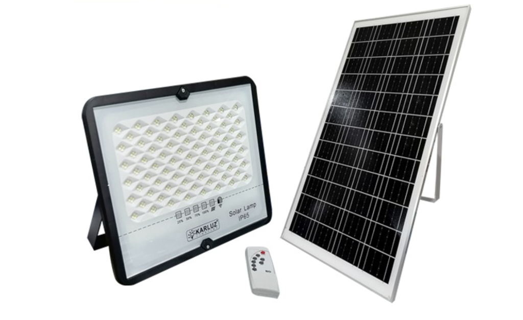 REFLECTOR LED 200W LUZ DIA + PANEL SOLAR (IP65) (6500K)(KL-2837)