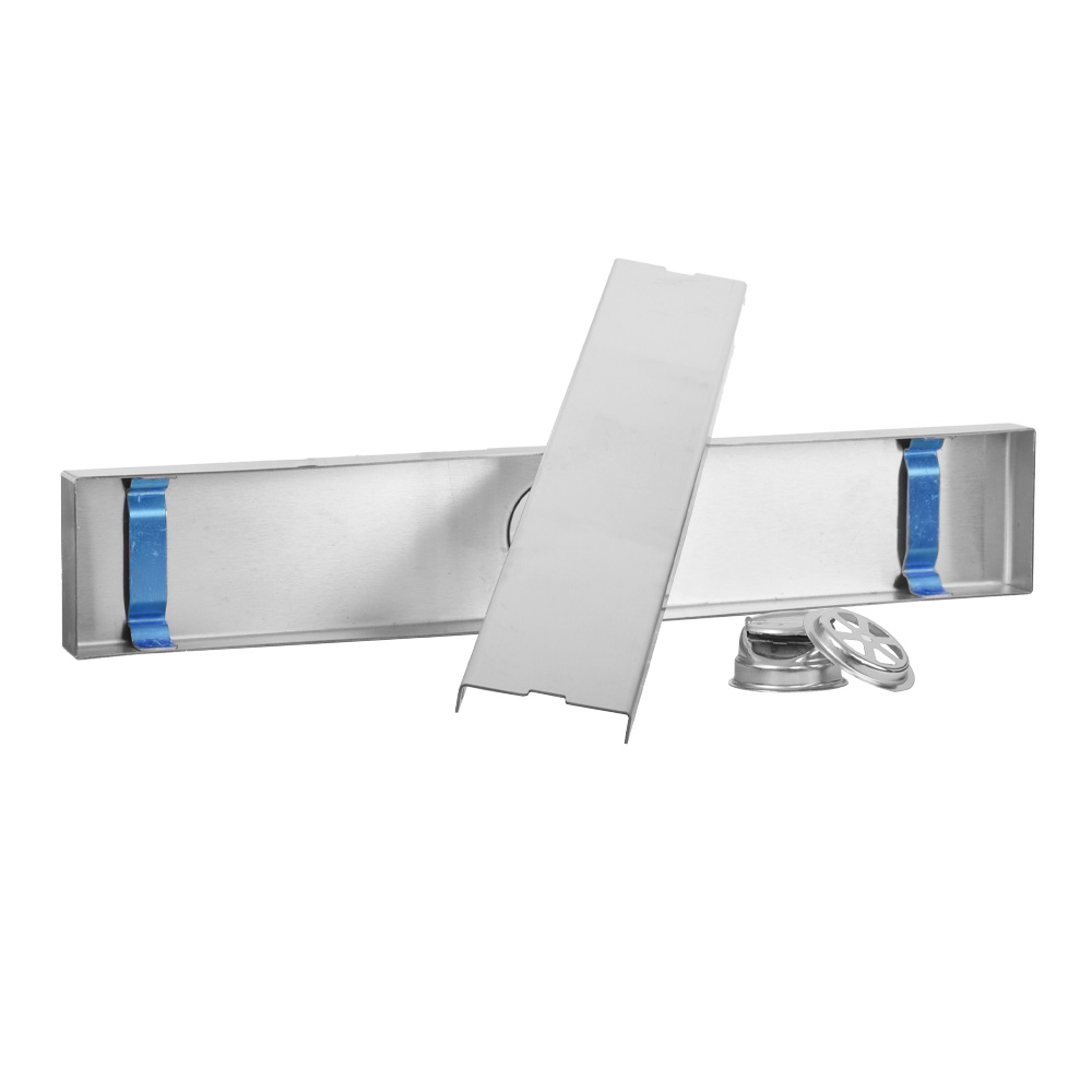 REJILLA SIFON PISO INVISIBLE ACERO INOXIDABLE 
6.8x40CM UDUKE (HT1598)