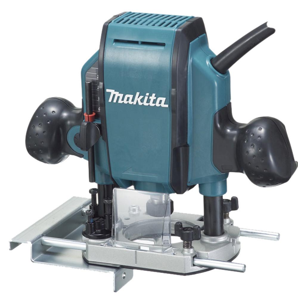 RUTEADORA MAKITA (8MM) 3/8 900W INDUSTRIAL ESTUCHE PLASTICO MAS GUIA (RP0900K)