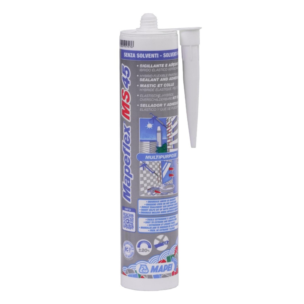 SELLADOR Y ADHESIVO ELASTICO MAPEFLEX MS45 BLANCO 300 ML (6PB010043)