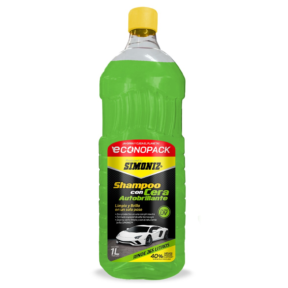 SHAMPOO CON CERA AUTOBRILLANTE ECONOPACK SIMONIZ 1000ML (208609)