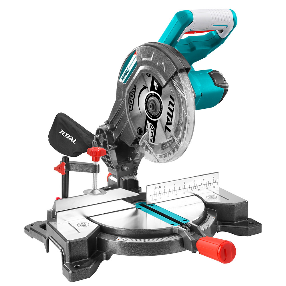 SIERRA ACOLILLADORA (INGLETEADORA) INALAMBRICA 8 1/4 INDUSTRIAL BATERIA Y CARGADOR NO INCLUIDO TOTAL (TMS2001)