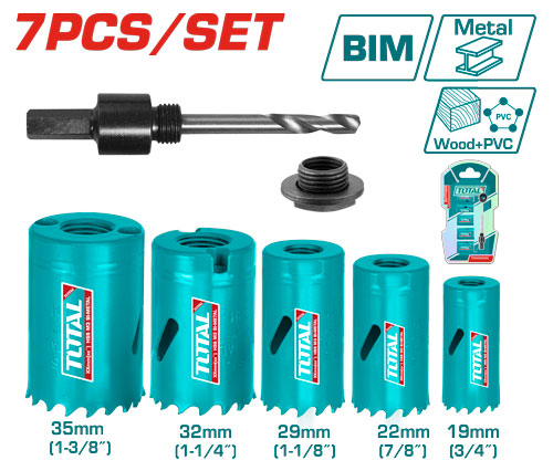 SIERRA COPA BIMETAL JUEGO X 7PCS TOTAL (TACSH1071)