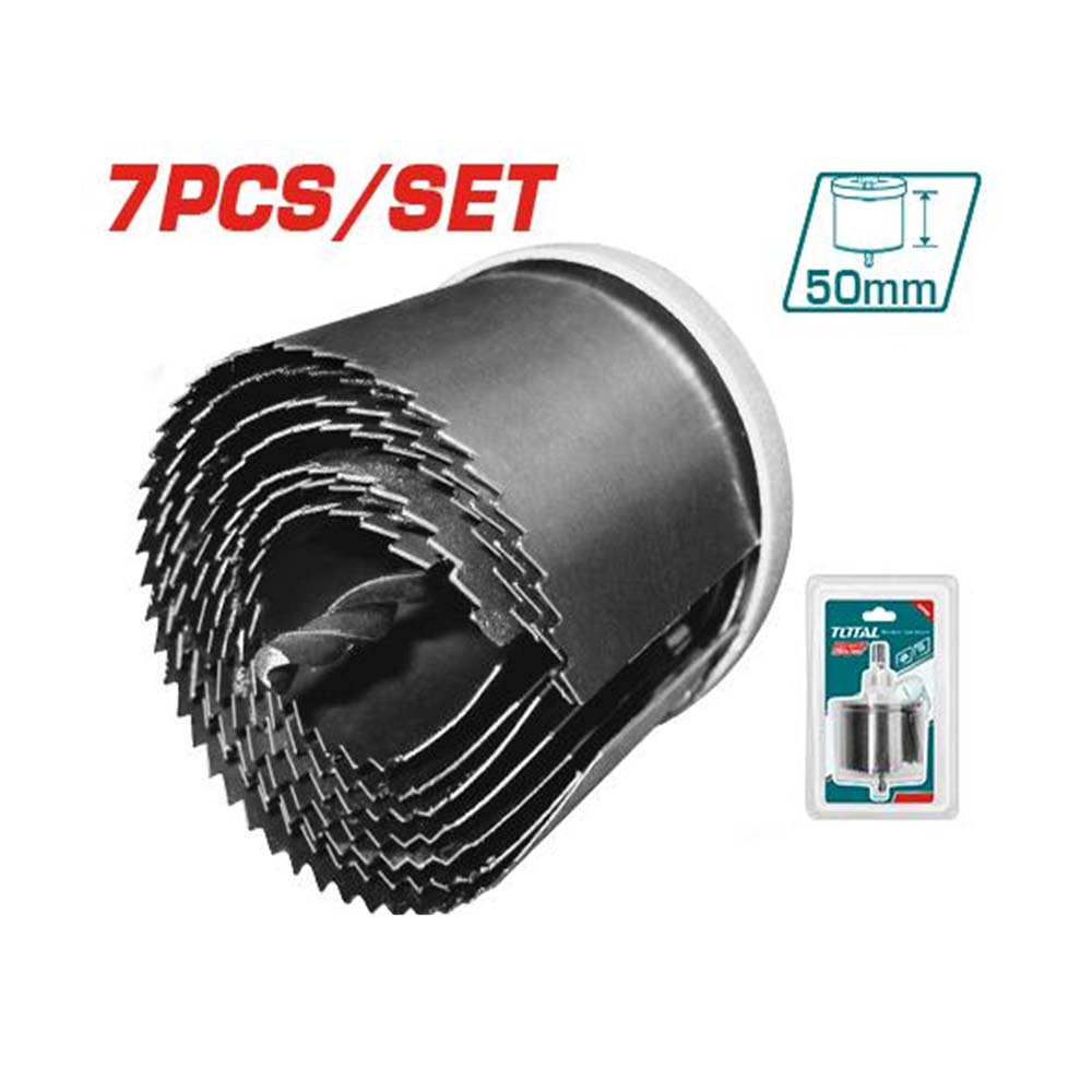 SIERRA COPA PARA MADERA JUEGO X 7 PIEZAS SUPER SELECT TOTAL (TACSH3071)