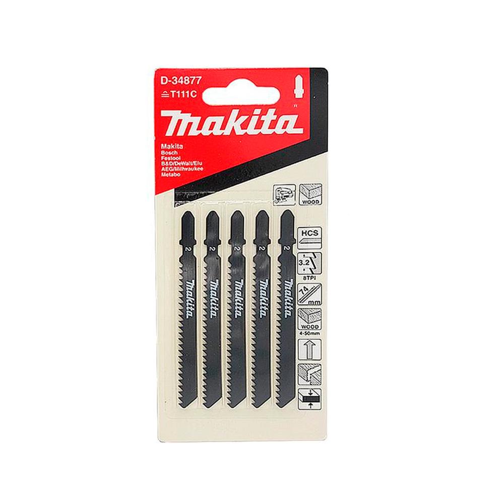 SIERRA PARA CALADORA MADERA HCS MAKITA 8TPI X 5 PZS (D-34877)