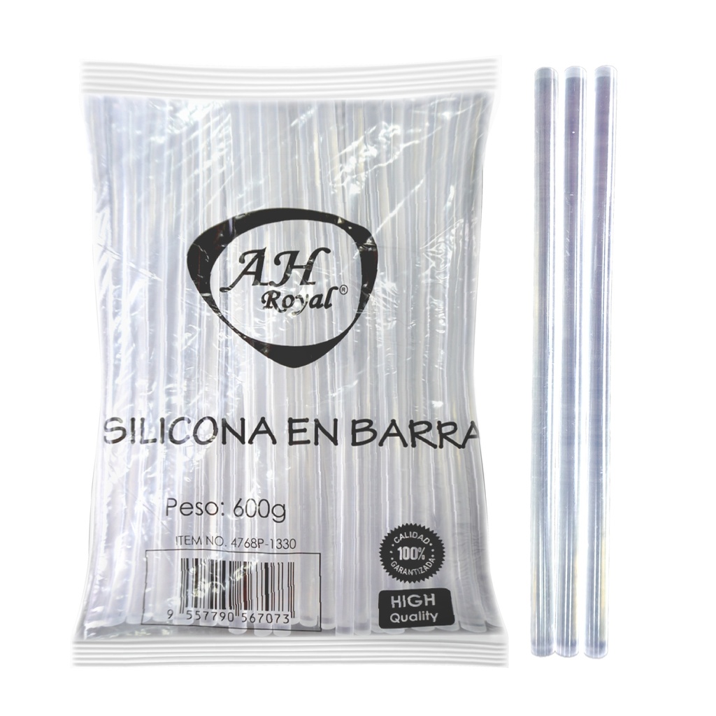 SILICONA BARRA DELGADA AH ROYAL 65 BARRAS (600 GMS-21 CMS)