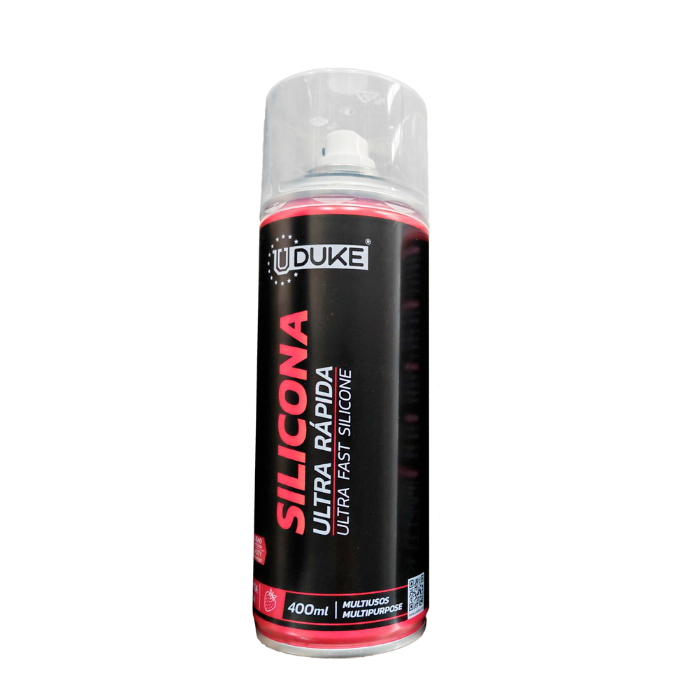SILICONA EN AEROSOL UDUKE CON OLOR FRESA 400 ML (HT40238)