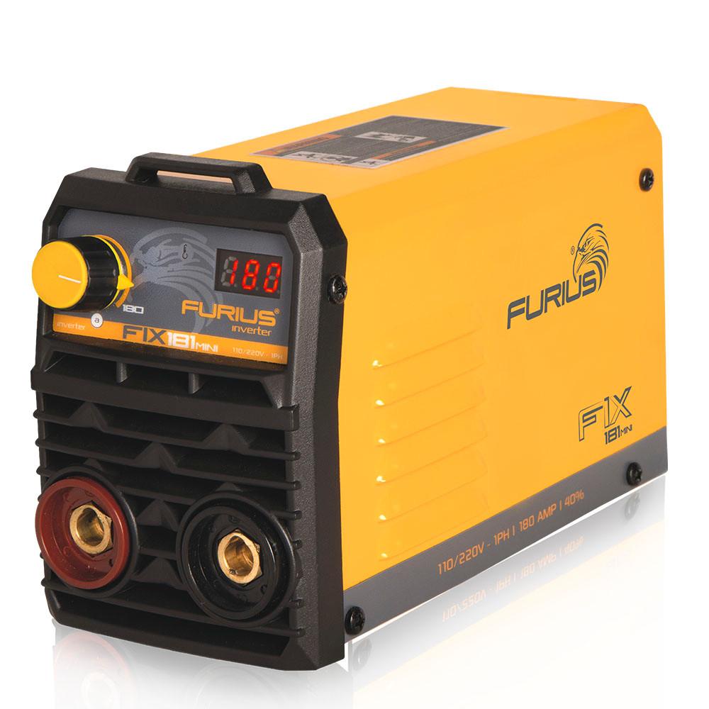 SOLDADOR INVERSOR DIGITAL MINI 180AMP 110V / 220V FURIUS (FIX181)(FW181) (DESCONTINUADO REEMPLAZO ITEM 21930) 