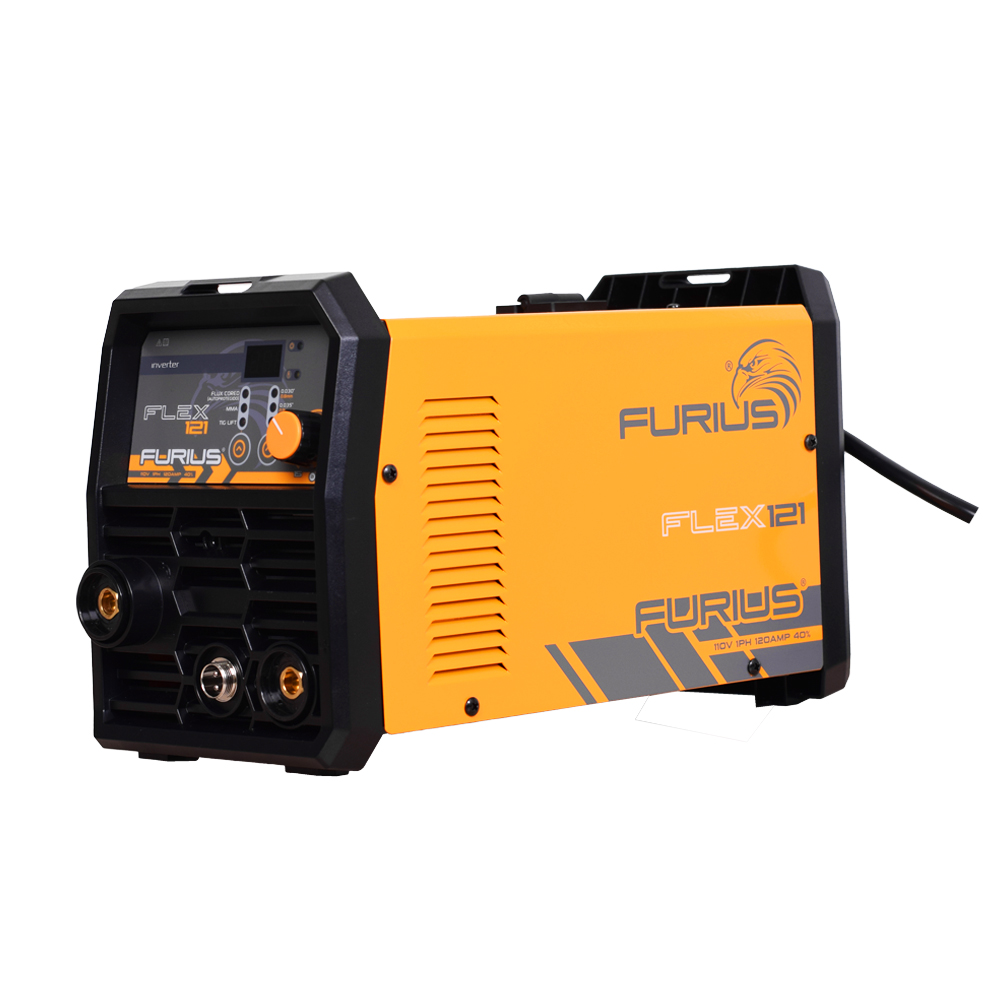 SOLDADOR INVERSOR MULTIPROPOSITO 120AMP 110V FURIUS FLUX CORE (FLEX121)(FW121)